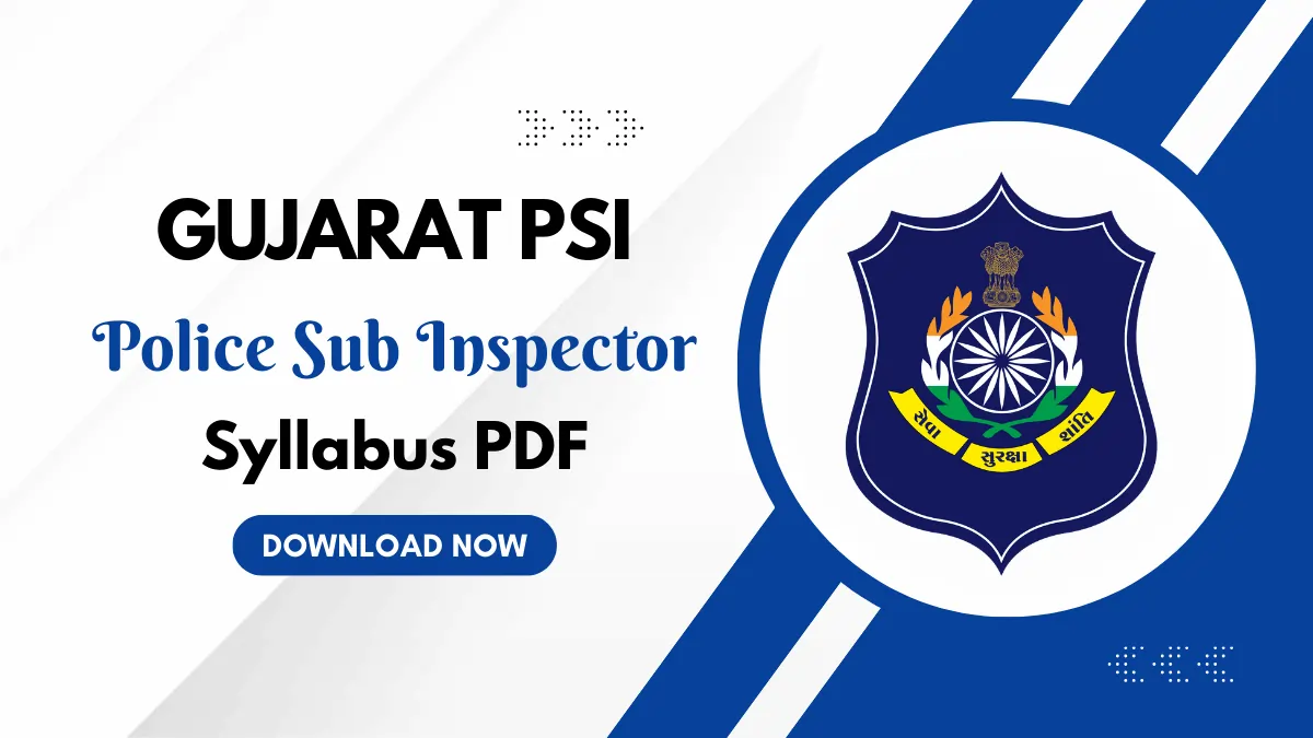 Gujarat PSI Syllabus