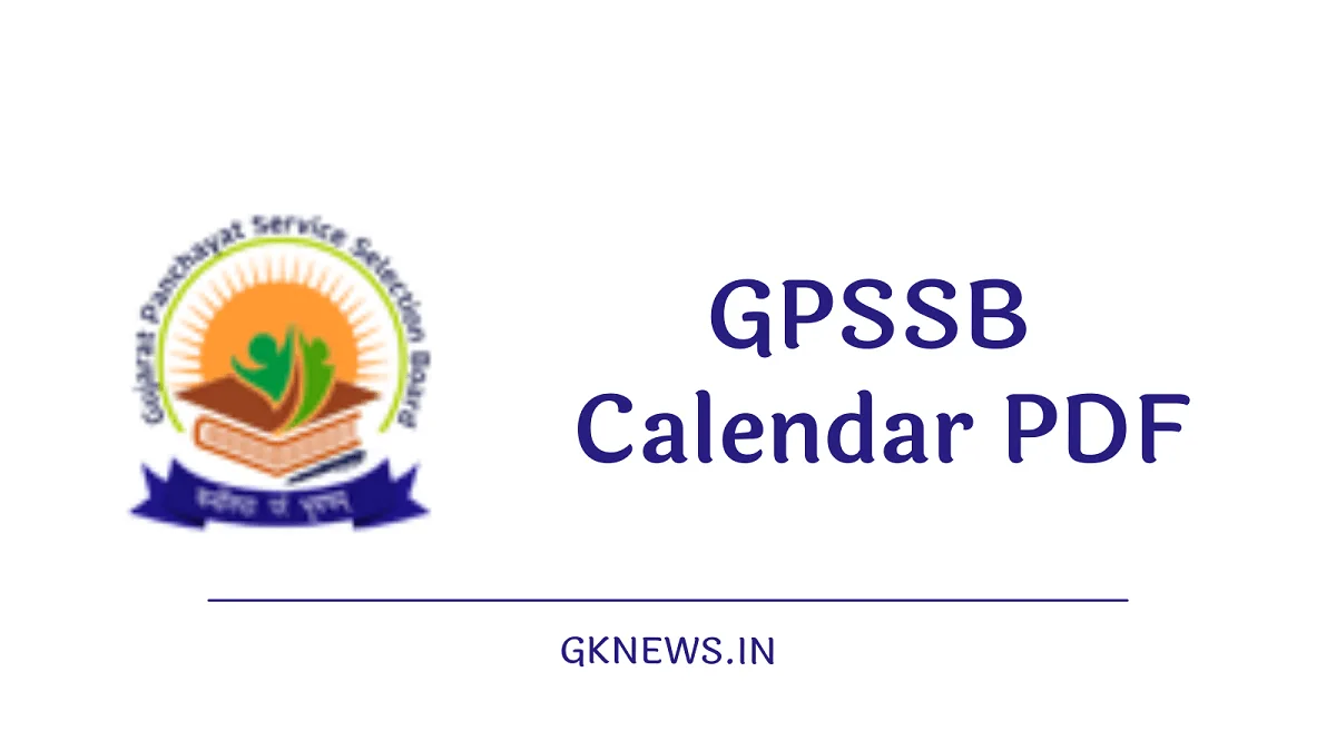 GPSSB Calendar 2022 PDF Download