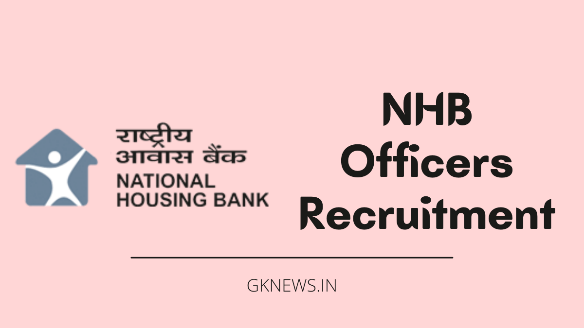 NHB Officers Recruitment 2022