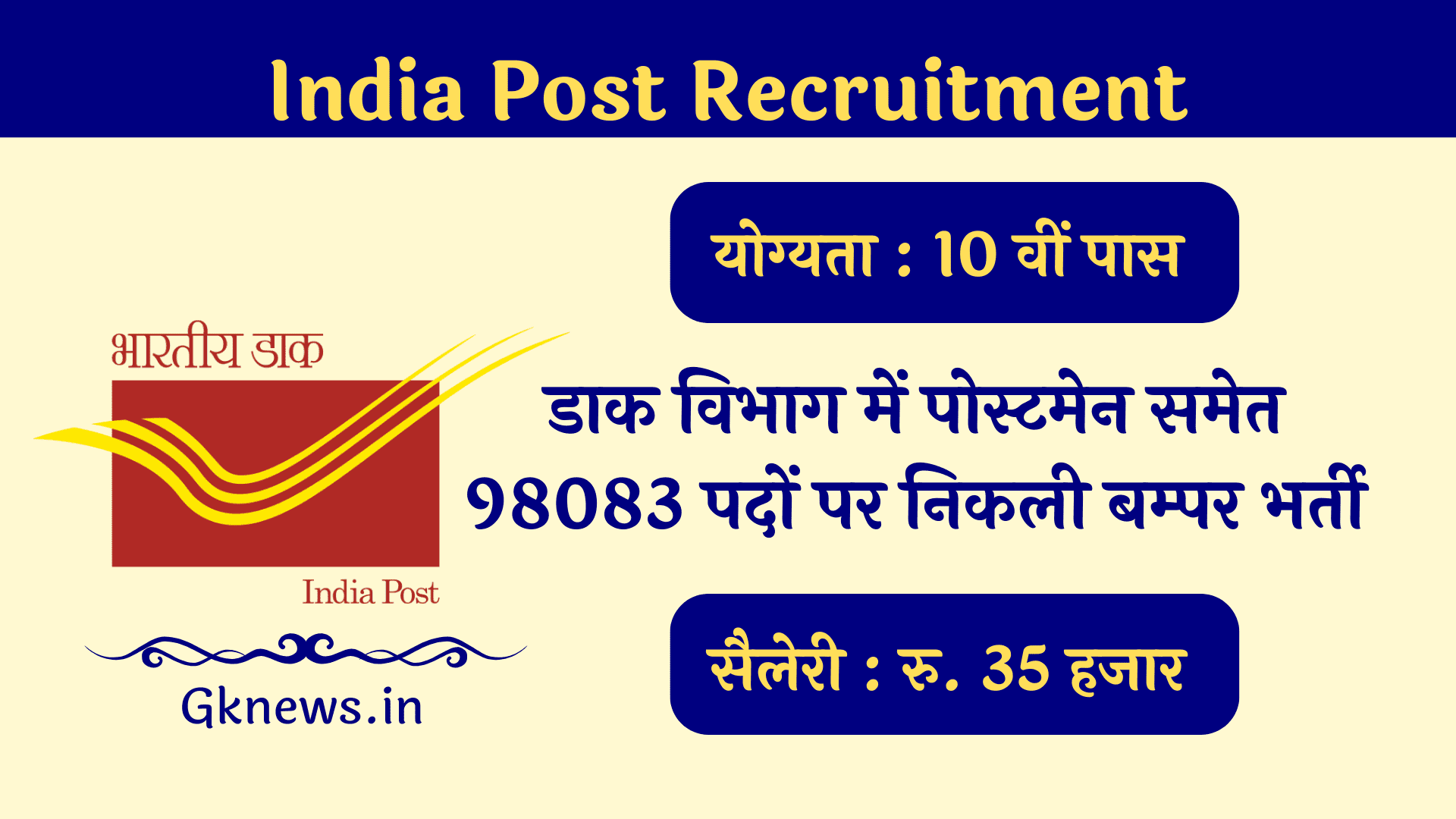 India Post Recruitment 2022