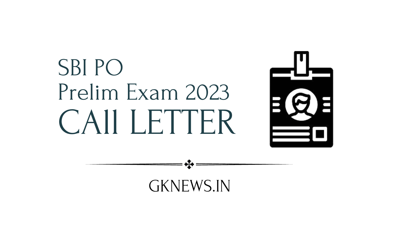 SBI PO Call Letter 2023