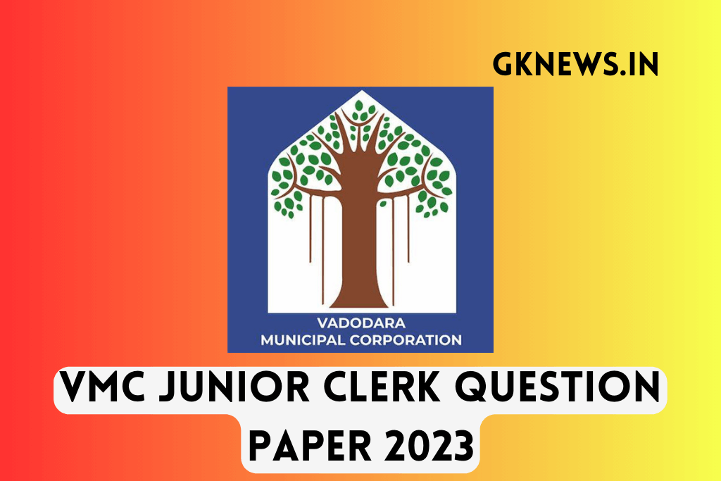 VMC Junior Clerk Question Paper