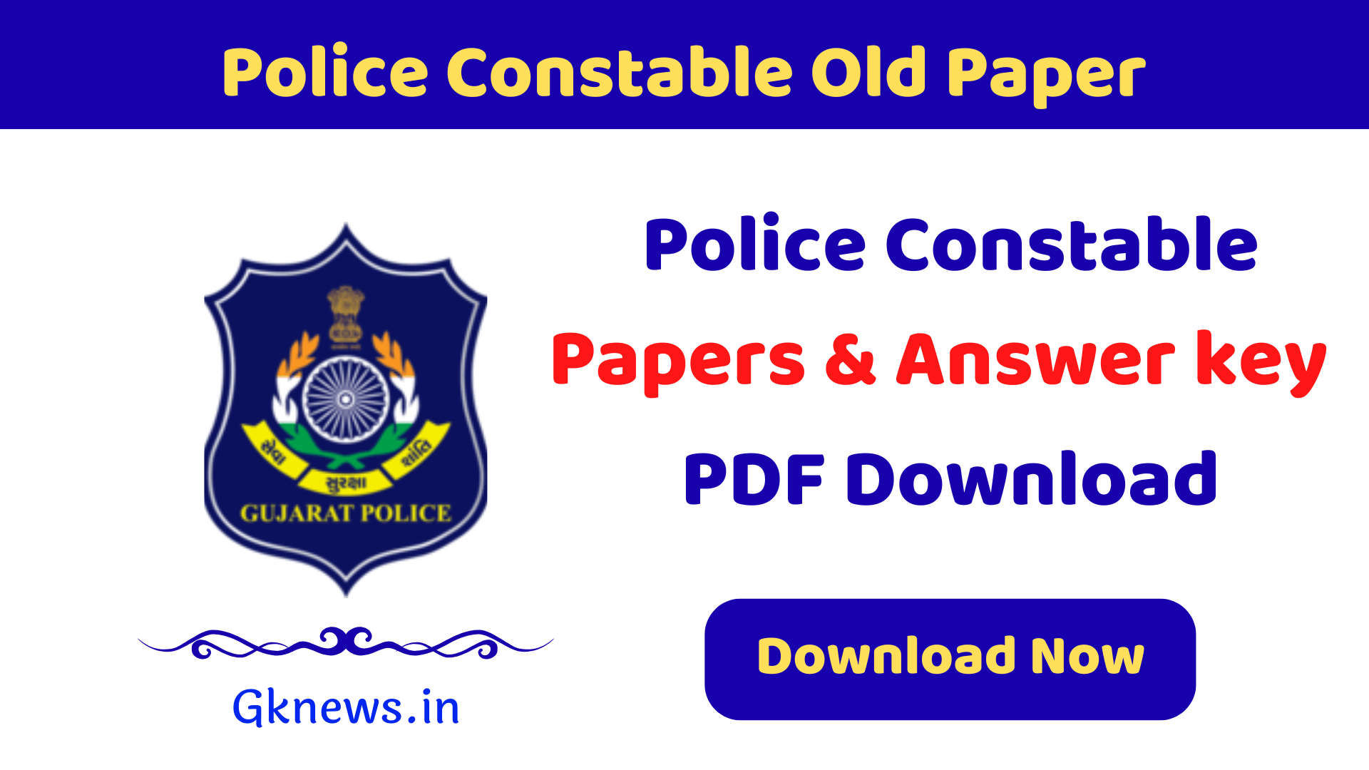Police Constable Old Paper