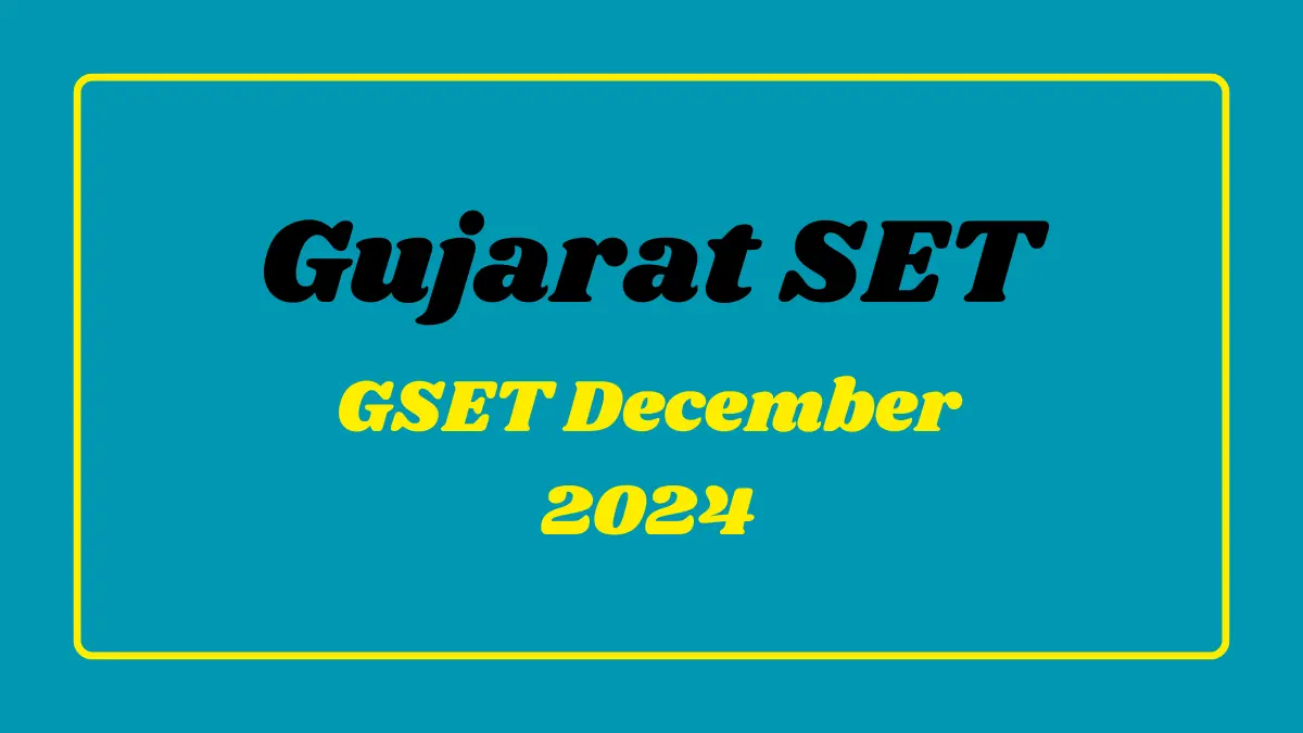 GSET December 2024