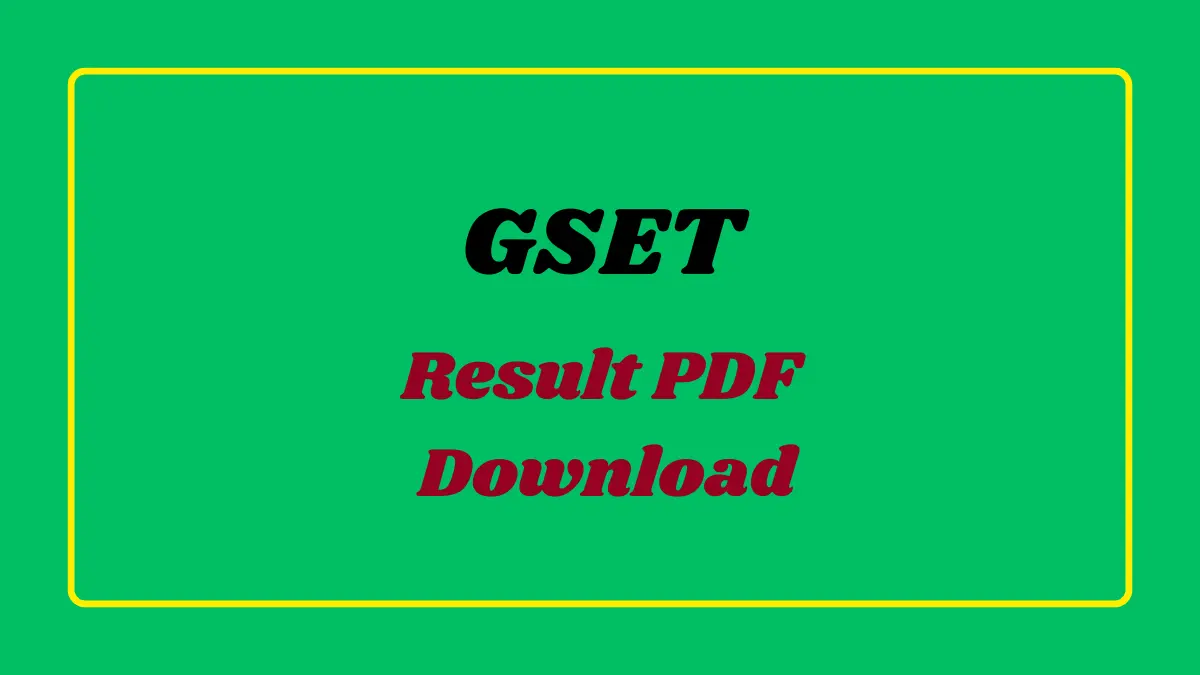 GSET Result