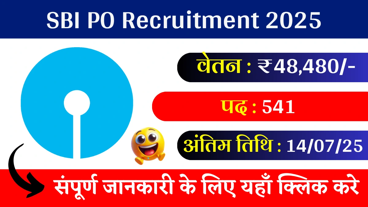 SBI PO Recruitment 2025